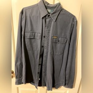 Blue button down size M